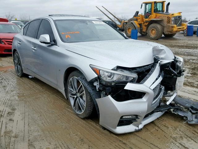 JN1BV7AR2EM696718 - 2014 INFINITI Q50 BASE SILVER photo 1