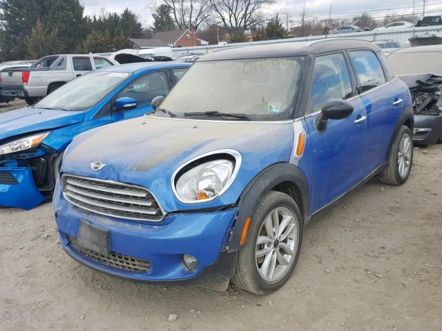 WMWZB3C5XDWM08323 - 2013 MINI COOPER COU BLUE photo 2