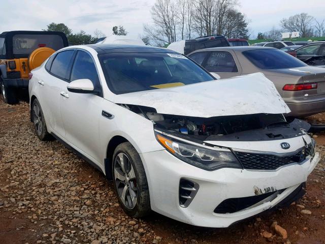 5XXGW4L20HG125494 - 2017 KIA OPTIMA SX WHITE photo 1