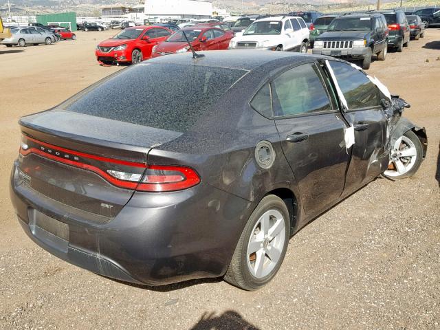 1C3CDFBB8GD529058 - 2016 DODGE DART SXT GRAY photo 4