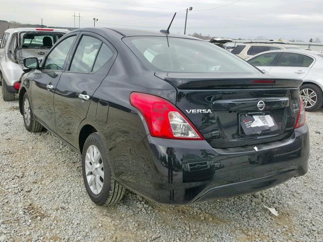 3N1CN7AP7KL816330 - 2019 NISSAN VERSA S BLACK photo 3