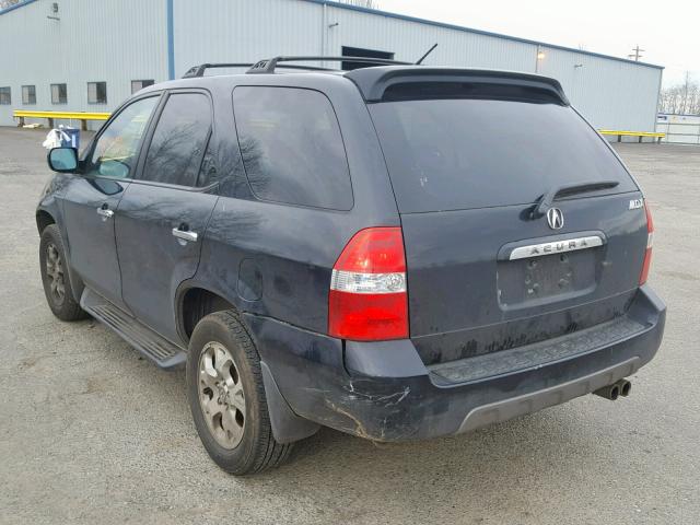 2HNYD18842H531685 - 2002 ACURA MDX TOURIN BLACK photo 3