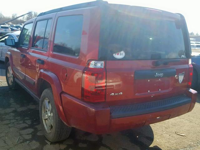 1J8HG48K56C225896 - 2006 JEEP COMMANDER BURGUNDY photo 3