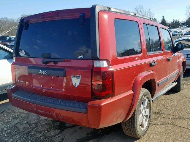 1J8HG48K56C225896 - 2006 JEEP COMMANDER BURGUNDY photo 4