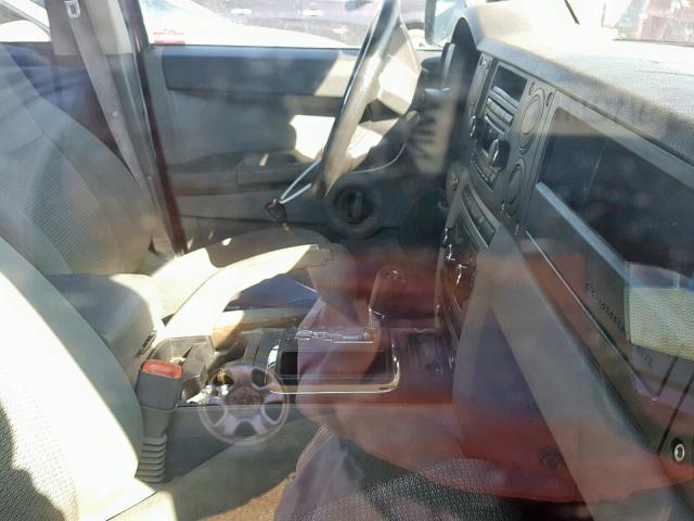 1J8HG48K56C225896 - 2006 JEEP COMMANDER BURGUNDY photo 5