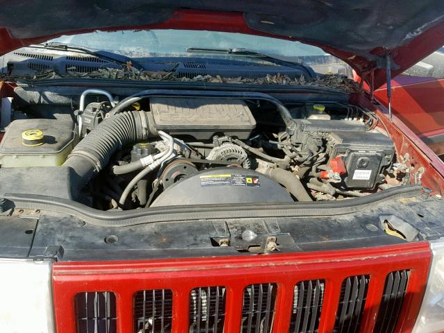 1J8HG48K56C225896 - 2006 JEEP COMMANDER BURGUNDY photo 7