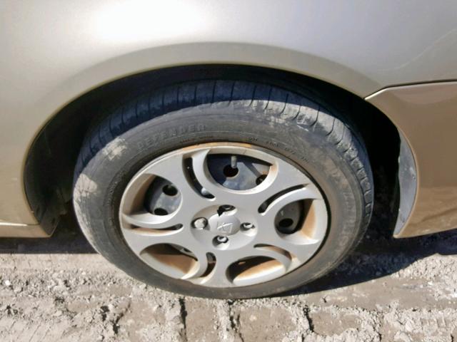 1G8AJ52FX5Z137430 - 2005 SATURN ION LEVEL GOLD photo 9