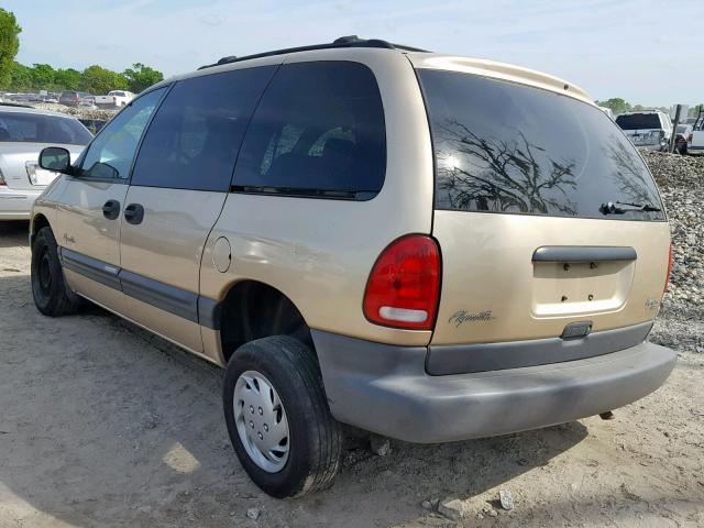 2P4GP4533WR848162 - 1998 PLYMOUTH VOYAGER SE GOLD photo 3