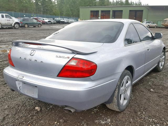 19UYA42651A023568 - 2001 ACURA 3.2CL TYPE SILVER photo 4
