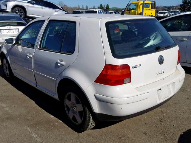 9BWEK21J734067796 - 2003 VOLKSWAGEN GOLF CL WHITE photo 3