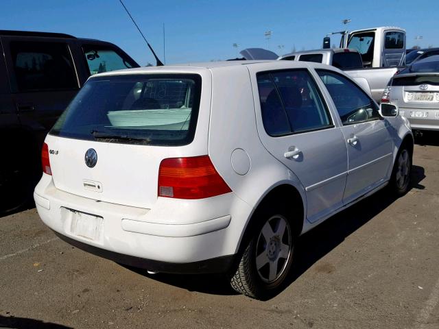 9BWEK21J734067796 - 2003 VOLKSWAGEN GOLF CL WHITE photo 4