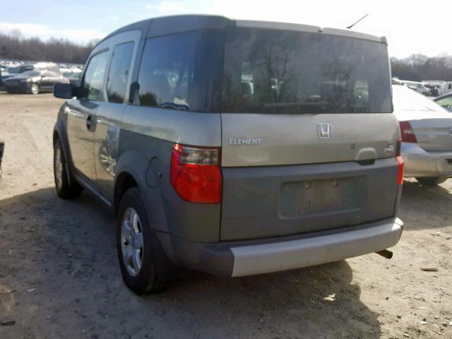 5J6YH28614L032308 - 2004 HONDA ELEMENT EX GRAY photo 3