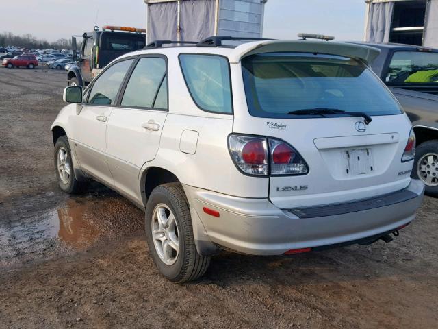 JTJHF10U720282485 - 2002 LEXUS RX 300 WHITE photo 3