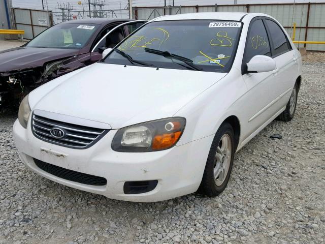 KNAFE221295623064 - 2009 KIA SPECTRA EX WHITE photo 2