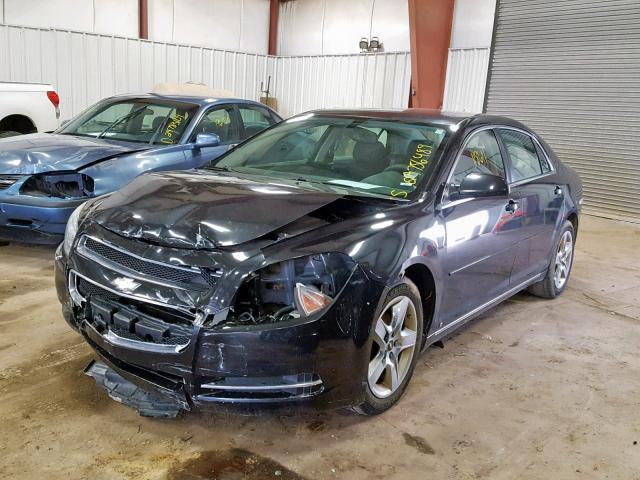 1G1ZH57B794159181 - 2009 CHEVROLET MALIBU 1LT BLACK photo 2