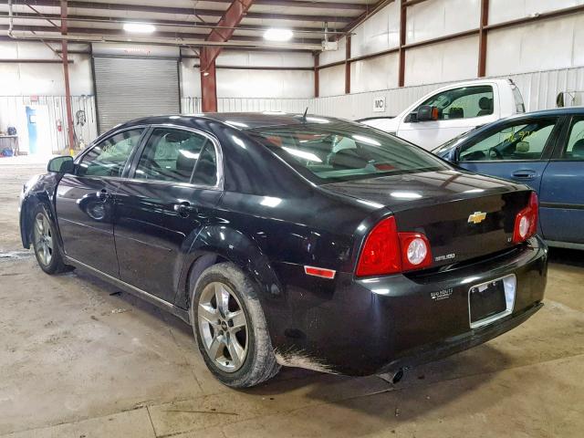 1G1ZH57B794159181 - 2009 CHEVROLET MALIBU 1LT BLACK photo 3