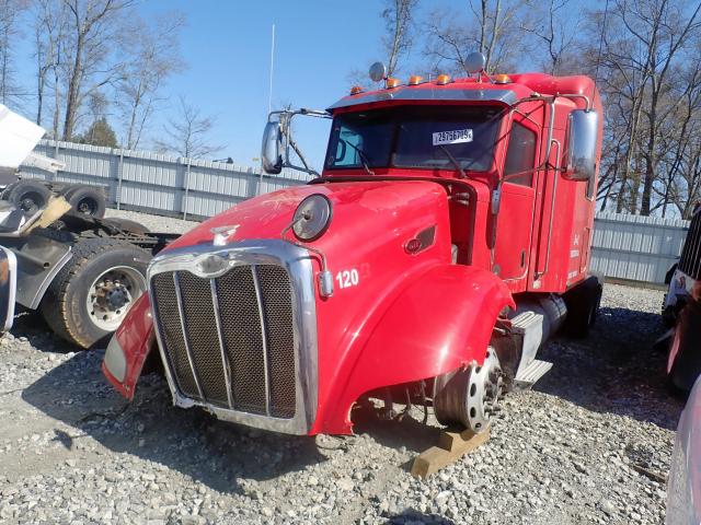 1XPHD49X0AD112238 - 2010 PETERBILT 386 RED photo 2