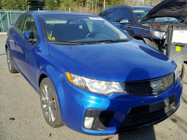 KNAFW6A30C5594808 - 2012 KIA FORTE SX BLUE photo 1