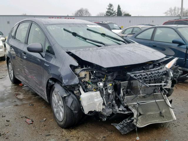 JTDZN3EU3E3295946 - 2014 TOYOTA PRIUS V GRAY photo 1