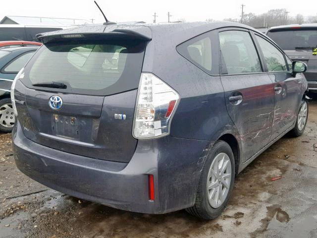 JTDZN3EU3E3295946 - 2014 TOYOTA PRIUS V GRAY photo 4