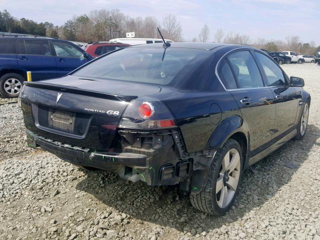 6G2EC57Y48L988228 - 2008 PONTIAC G8 GT BLACK photo 4