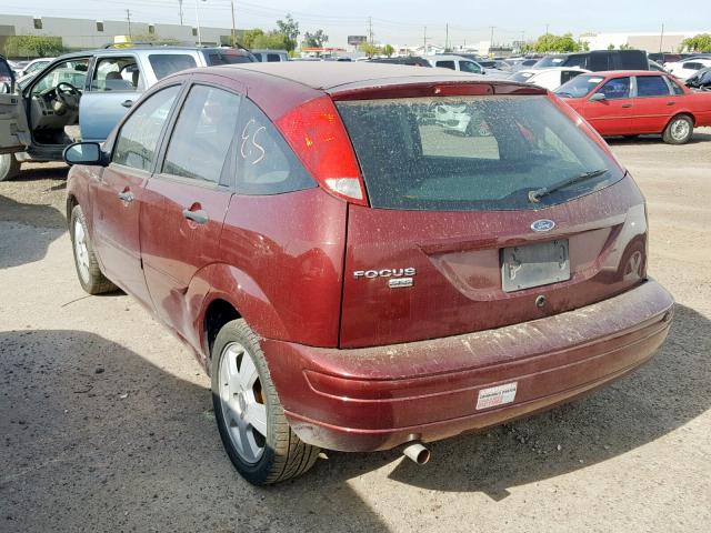 1FAHP37N17W340210 - 2007 FORD FOCUS ZX5 RED photo 3