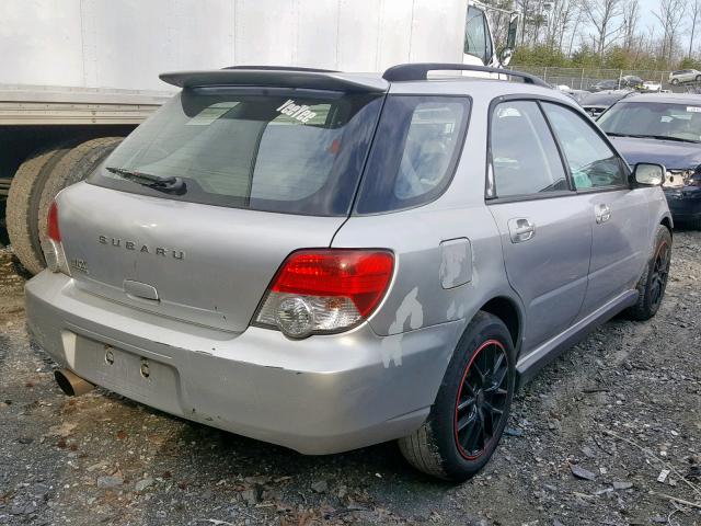 JF1GG29604G812818 - 2004 SUBARU IMPREZA WR SILVER photo 4