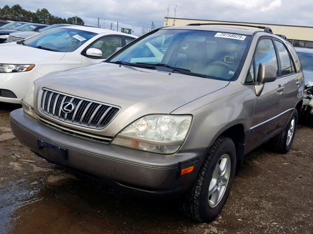 JTJHF10U210180221 - 2001 LEXUS RX 300 TAN photo 2