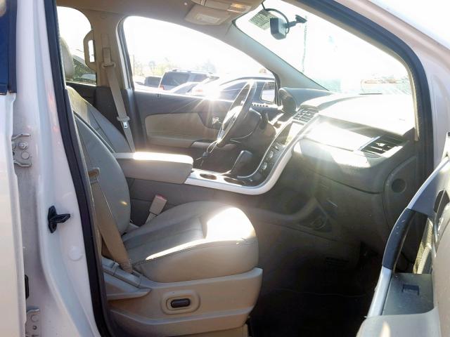 2FMDK3JC3DBE06067 - 2013 FORD EDGE SEL WHITE photo 5