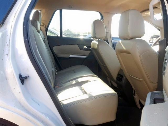 2FMDK3JC3DBE06067 - 2013 FORD EDGE SEL WHITE photo 6