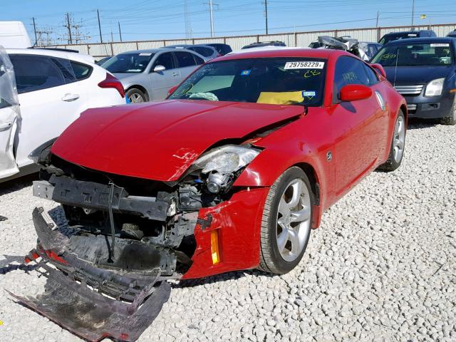 JN1AZ34D86M308613 - 2006 NISSAN 350Z COUPE RED photo 2