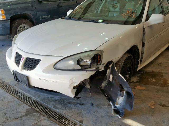 2G2WS522751343548 - 2005 PONTIAC GRAND PRIX WHITE photo 9