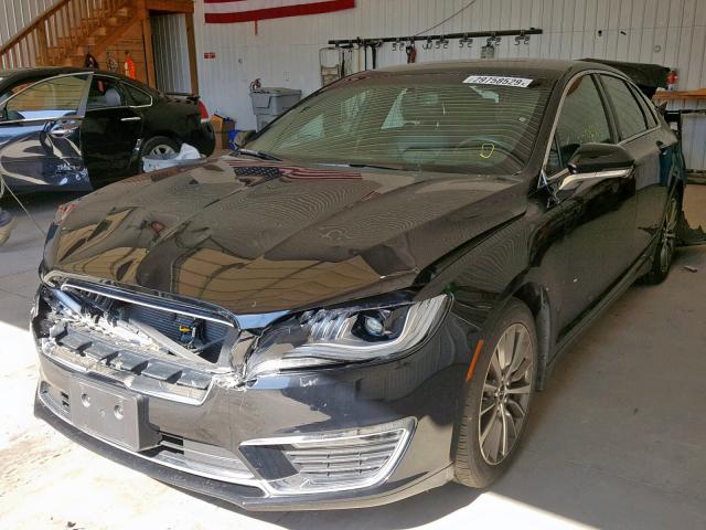 3LN6L5A94HR610633 - 2017 LINCOLN MKZ PREMIE BLACK photo 2