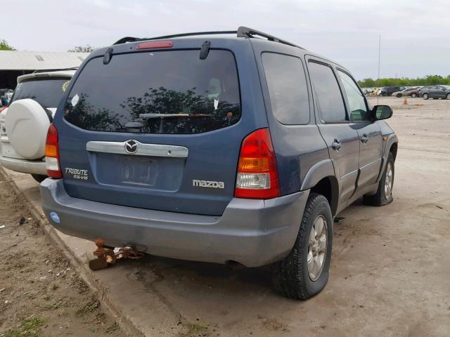 4F2CU08131KM12000 - 2001 MAZDA TRIBUTE LX BLUE photo 4