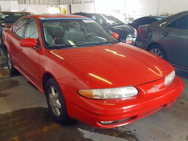 1G3NL52E02C113239 - 2002 OLDSMOBILE ALERO GL RED photo 1