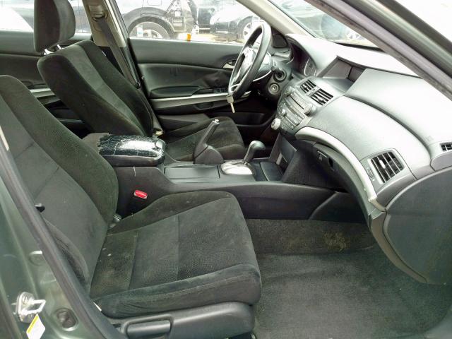 1HGCP26768A012850 - 2008 HONDA ACCORD EX GREEN photo 5