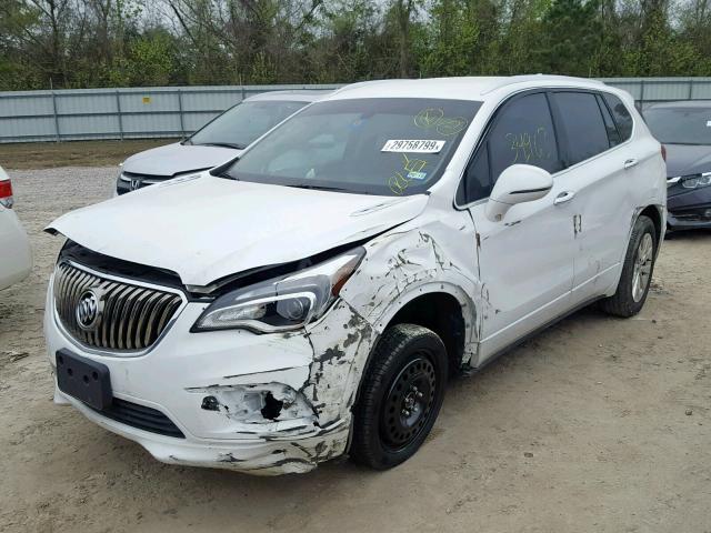 LRBFXBSA5HD217294 - 2017 BUICK ENVISION E WHITE photo 2