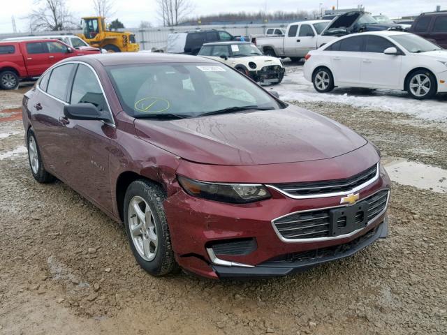 1G1ZB5ST0GF314575 - 2016 CHEVROLET MALIBU LS MAROON photo 1