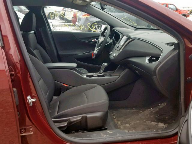 1G1ZB5ST0GF314575 - 2016 CHEVROLET MALIBU LS MAROON photo 5