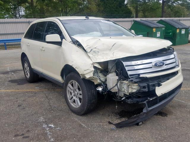 2FMDK38C78BA18416 - 2008 FORD EDGE SEL WHITE photo 1