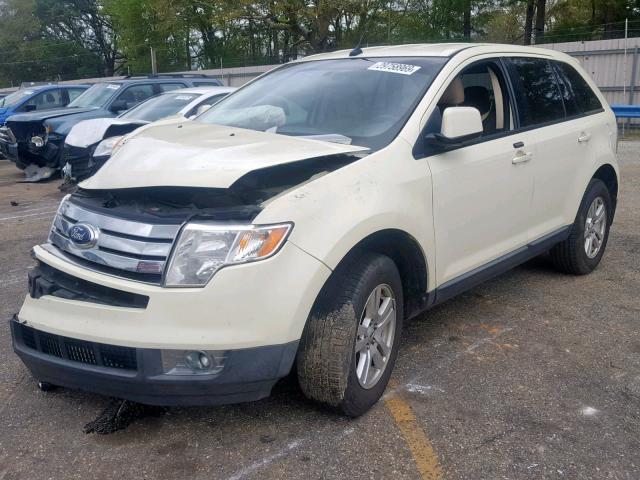 2FMDK38C78BA18416 - 2008 FORD EDGE SEL WHITE photo 2