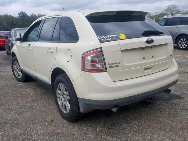 2FMDK38C78BA18416 - 2008 FORD EDGE SEL WHITE photo 3