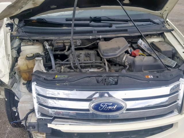 2FMDK38C78BA18416 - 2008 FORD EDGE SEL WHITE photo 7