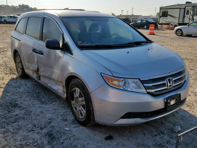 5FNRL5H22CB033394 - 2012 HONDA ODYSSEY LX SILVER photo 1