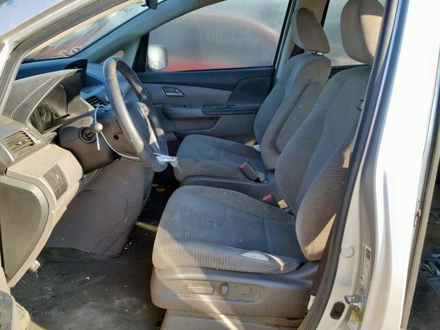 5FNRL5H22CB033394 - 2012 HONDA ODYSSEY LX SILVER photo 5