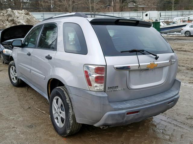 2CNDL13F556200087 - 2005 CHEVROLET EQUINOX LS SILVER photo 3