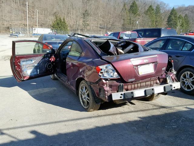 JTKDE167870213200 - 2007 TOYOTA SCION TC MAROON photo 3