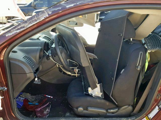 JTKDE167870213200 - 2007 TOYOTA SCION TC MAROON photo 5