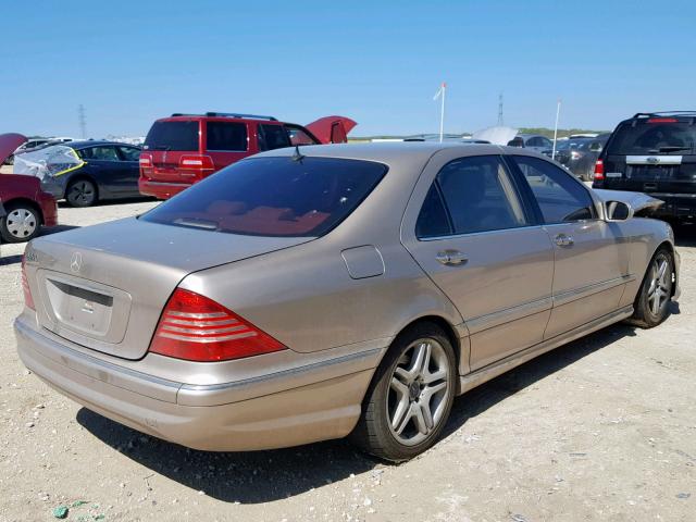 WDBNG75J46A463594 - 2006 MERCEDES-BENZ S 500 GOLD photo 4