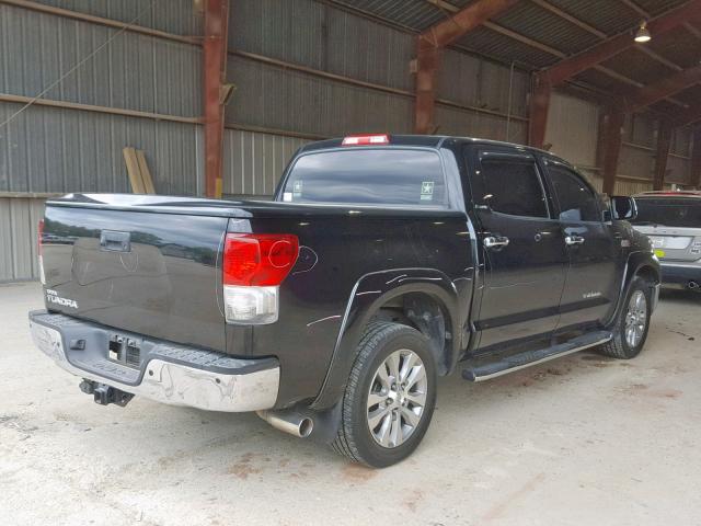 5TFFY5F1XCX123896 - 2012 TOYOTA TUNDRA CRE BLACK photo 4